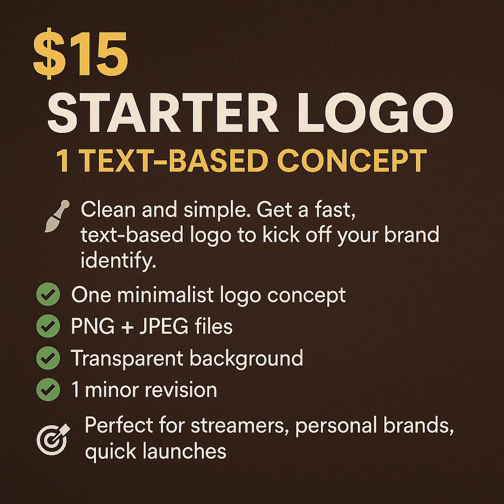Starter Logo – 1 Text-Based Concept
