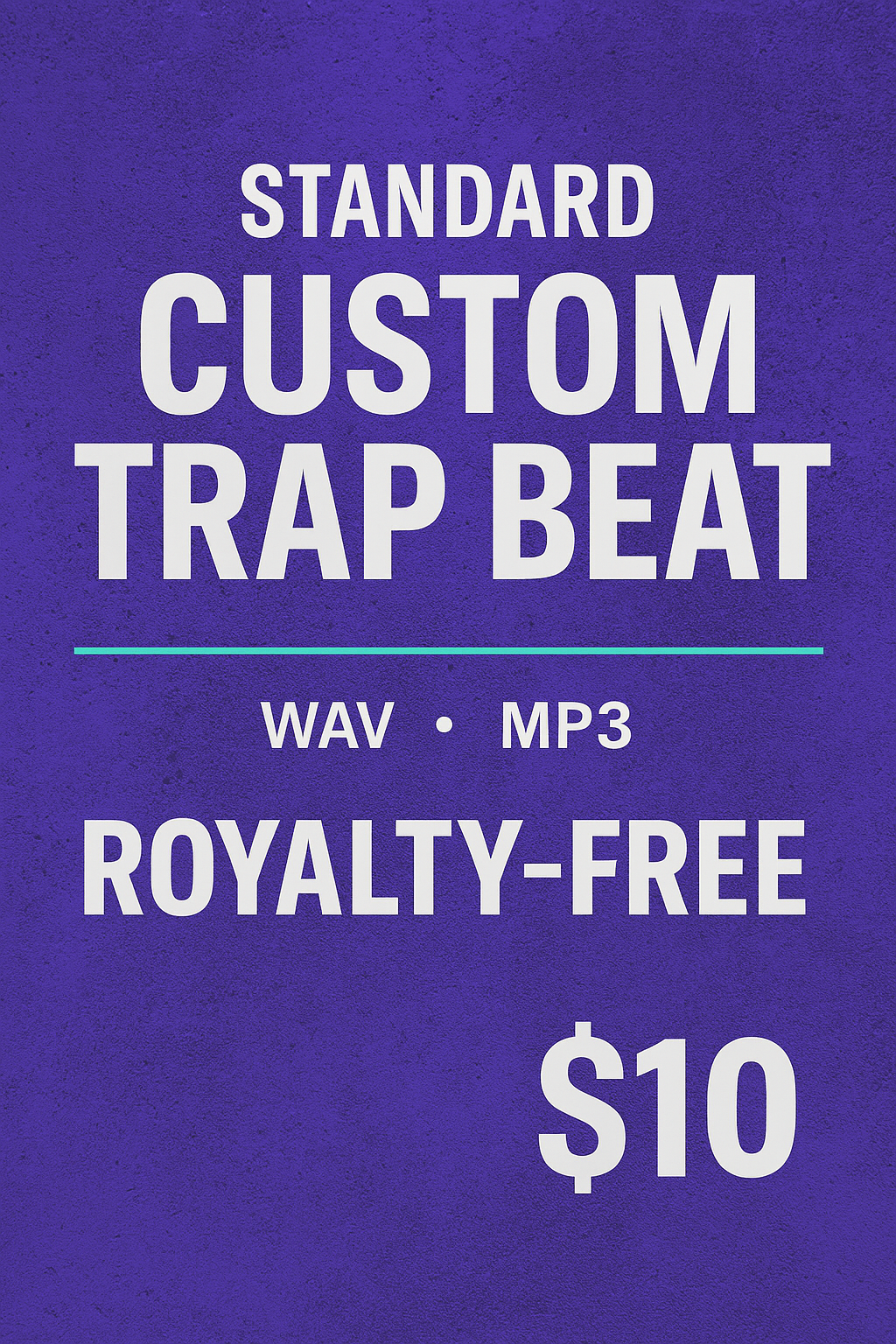 Standard Custom Trap Beat – WAV + MP3 (Royalty-Free)